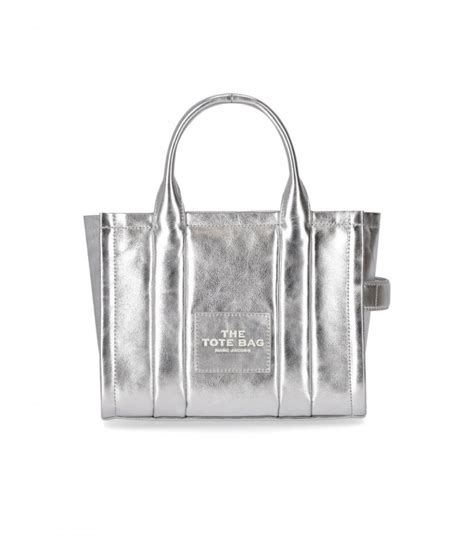 Marc Jacobs The Metallic Leather Crossbody Tote Bag 